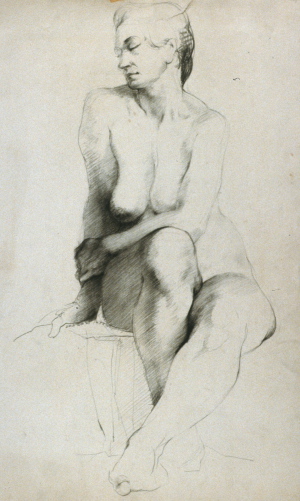 Nude girl pencil drawing 960X1604 jpeg