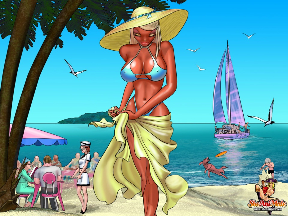 Drawn cartoon shemale porn full size
