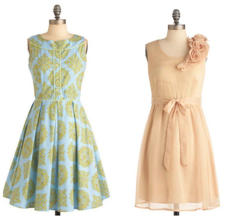 Vintage style bridesmaid dresses full size