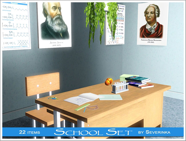 Sims 3 school objects full size