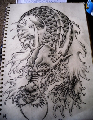 Traditional japanese dragon tattoos 787X1014 jpeg