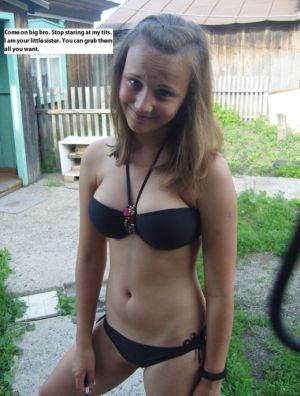 Little teen sister caption 681X900 jpeg