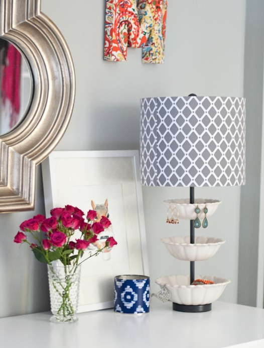Jewelry holder lamp full size
