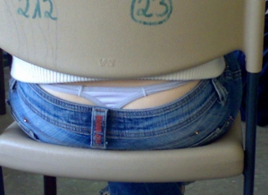Candid high school classroom whale tail 960X699 jpeg