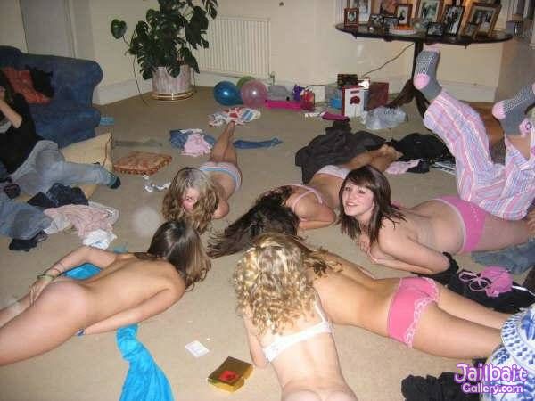 Candid slumber party girls full size