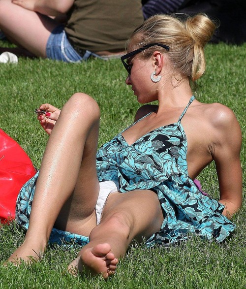 Public park upskirt full size