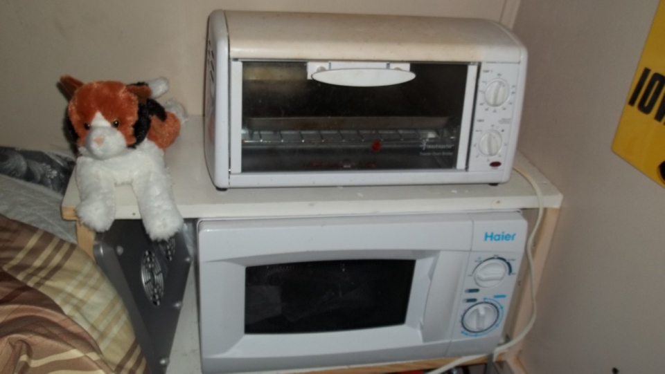 Toaster oven cooking full size