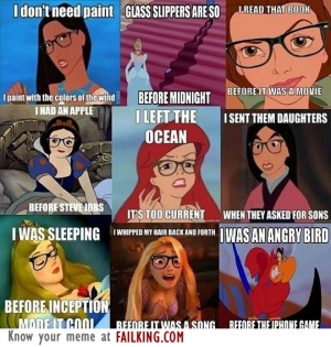 Hipster disney characters 540X567 jpeg