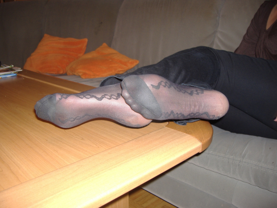 Nylon feet porn full size