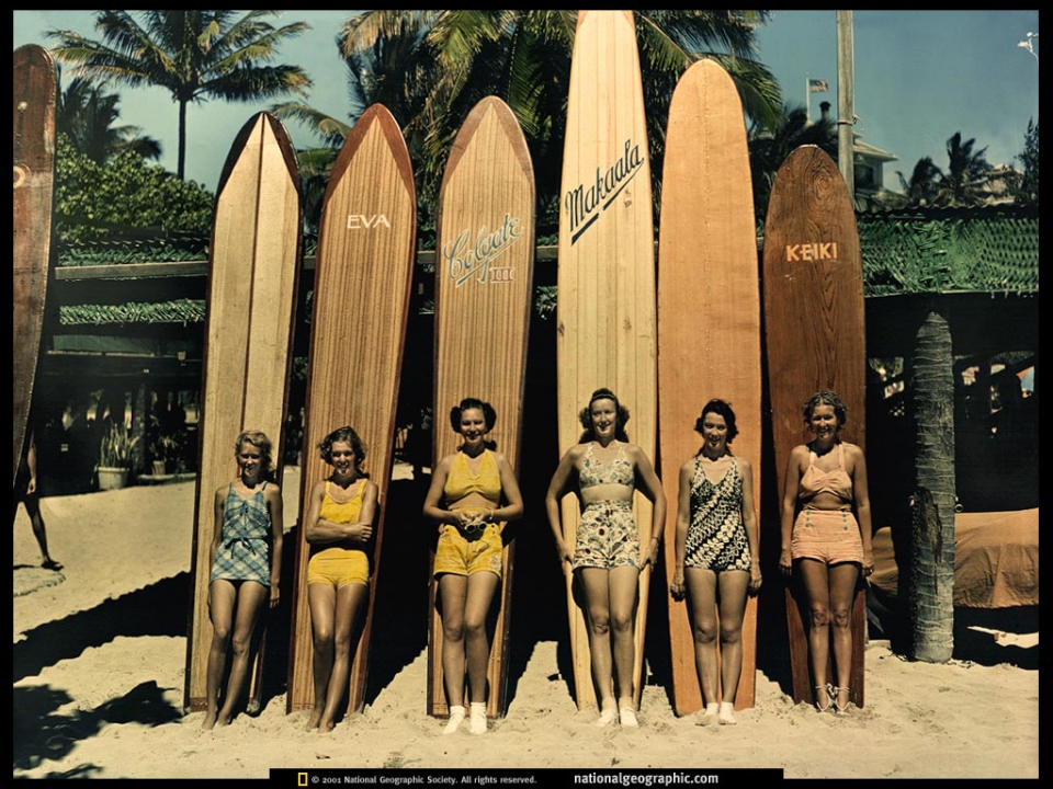 Vintage surfing girls full size