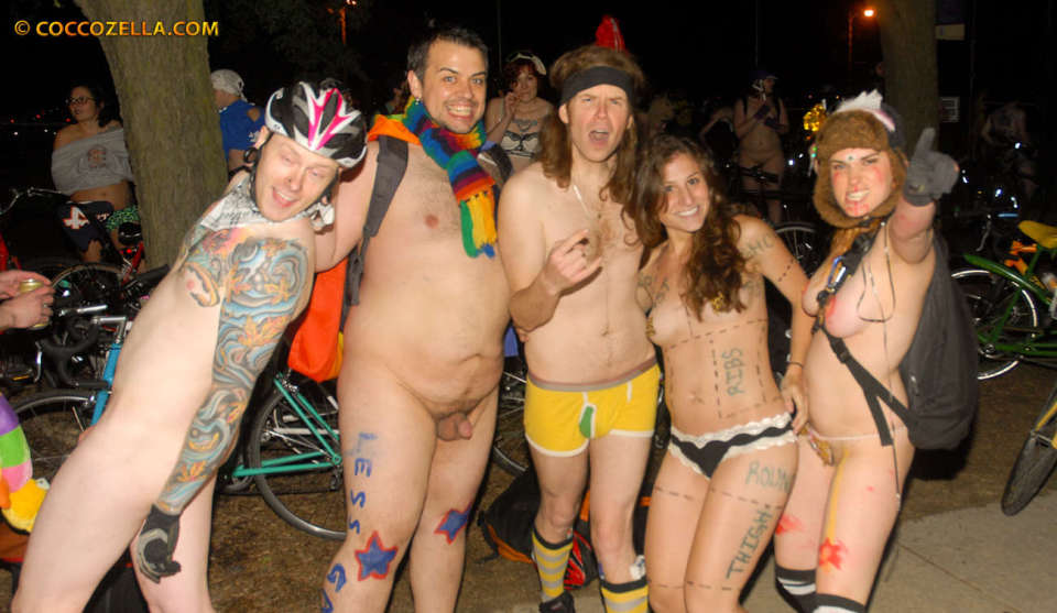 Chicago naked bike ride full size