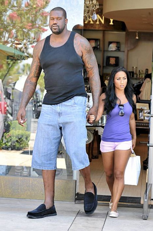 Shaq and his girlfriend height full size
