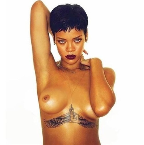 Rihanna nude naked topless full size