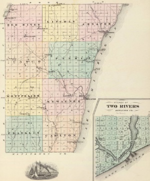 Kewaunee county wi map 960X1157 jpeg