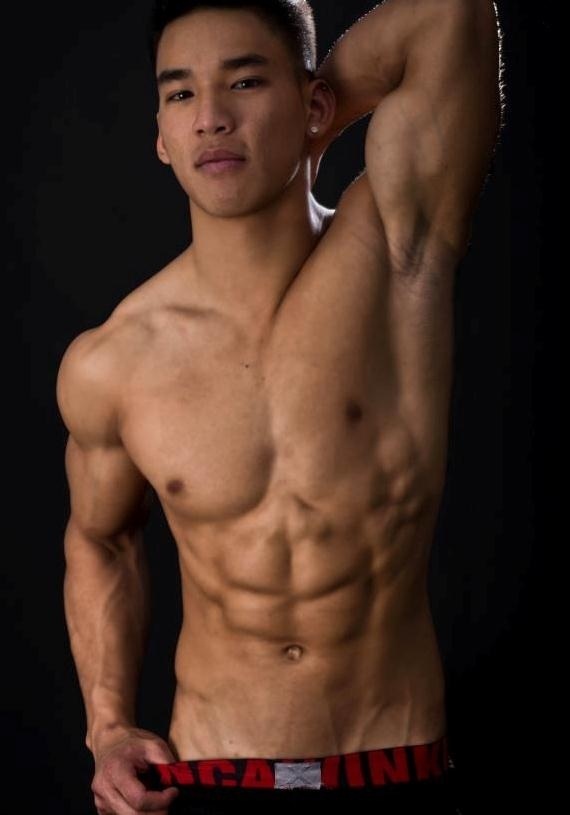 Hot asian guy shirtless full size