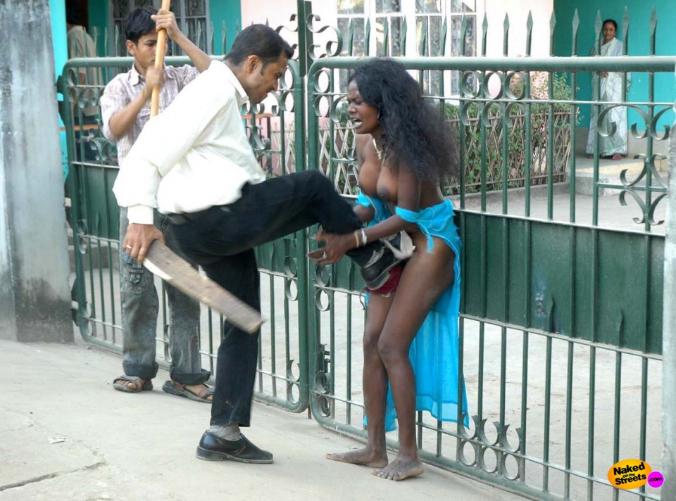 Woman attacked and stripped naked full size