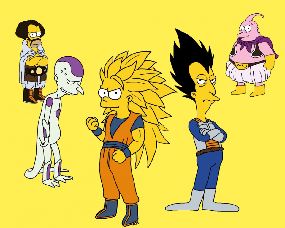 Dragon ball z simpsons full size