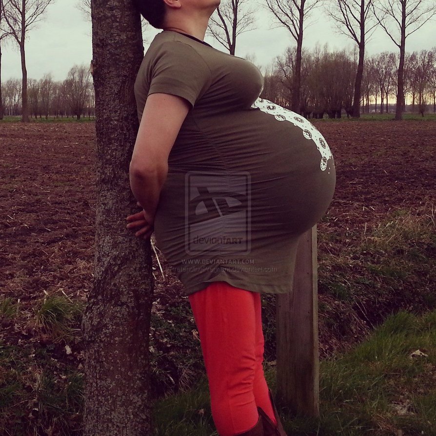 Big pregnant belly deviantart full size