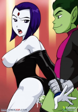 Teen titans raven and beast boy 500X710 jpeg