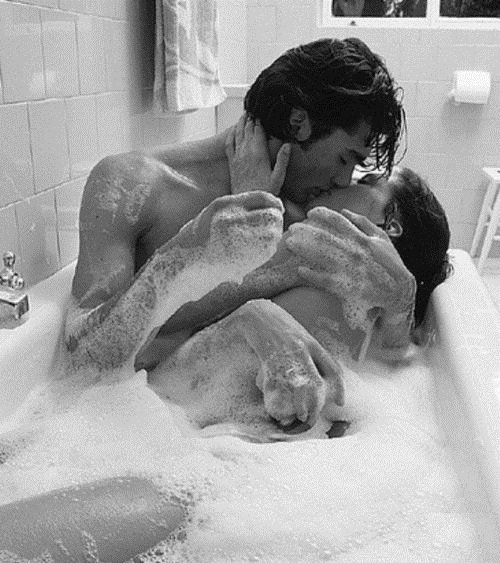 Couples bubble bath sex full size