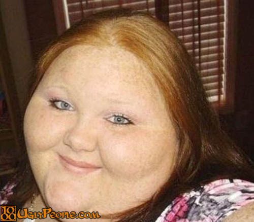 Fat woman ugly person full size