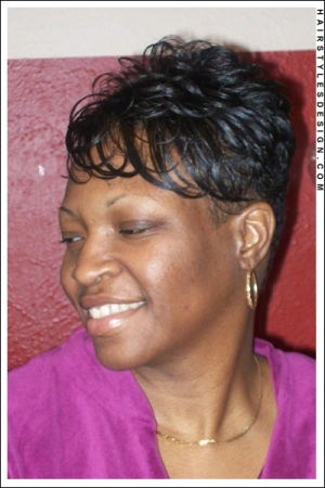 Cute short natural black hairstyles 400X600 jpeg