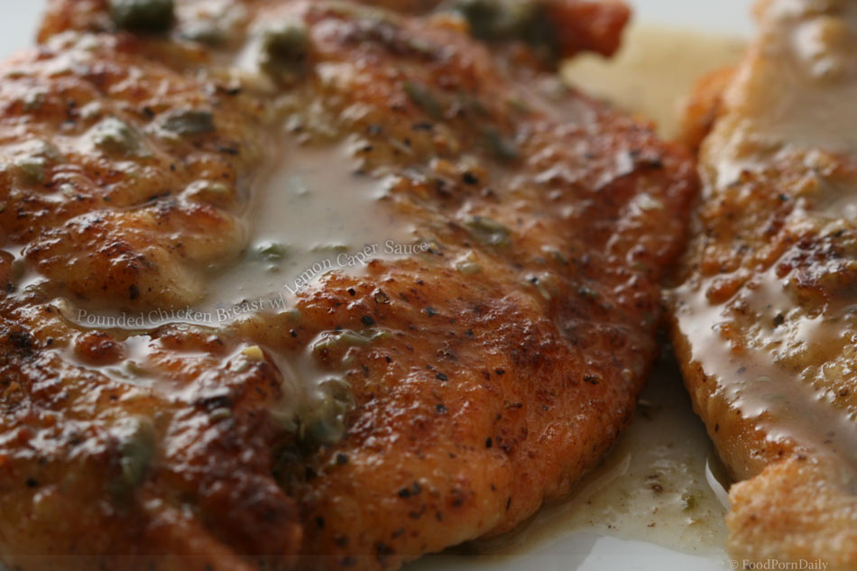 Chicken with lemon caper sauce full size