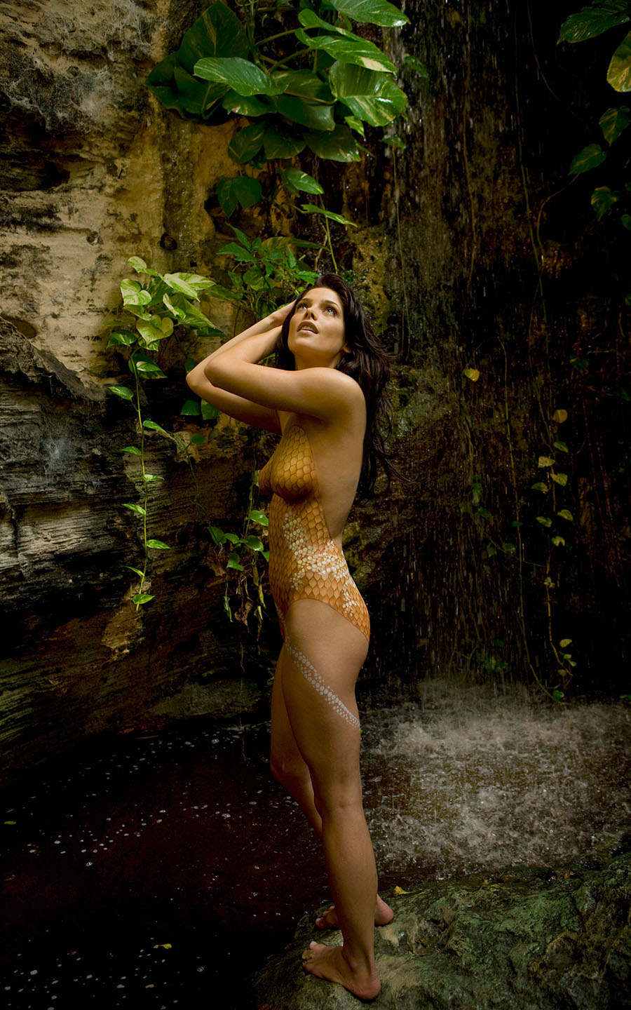Ashley greene body paint nude full size
