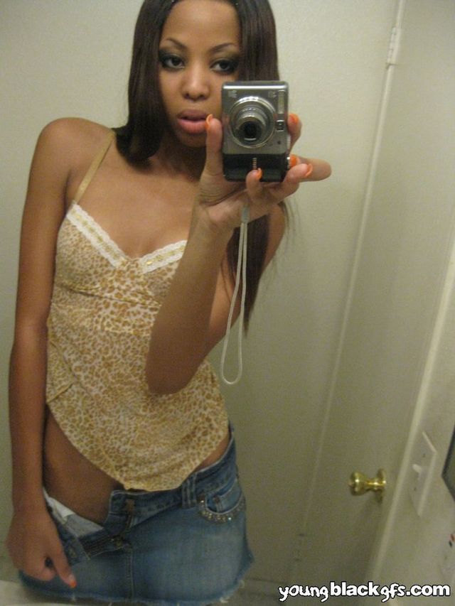 Skinny black amateur full size