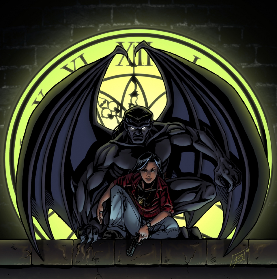 Disney gargoyles goliath and elisa full size