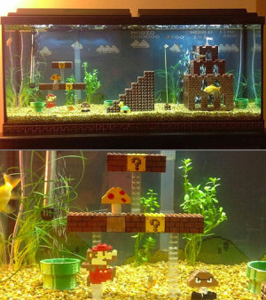 Super mario fish tank decorations 450X508 jpeg
