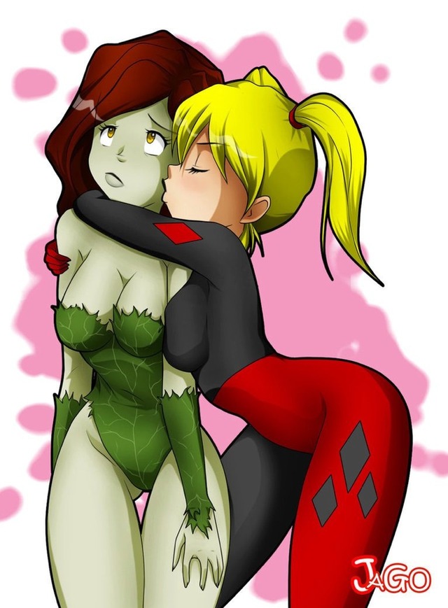 Harley quinn and poison ivy lesbian comic full size