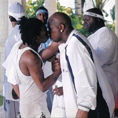 Lil wayne and birdman kissing full size