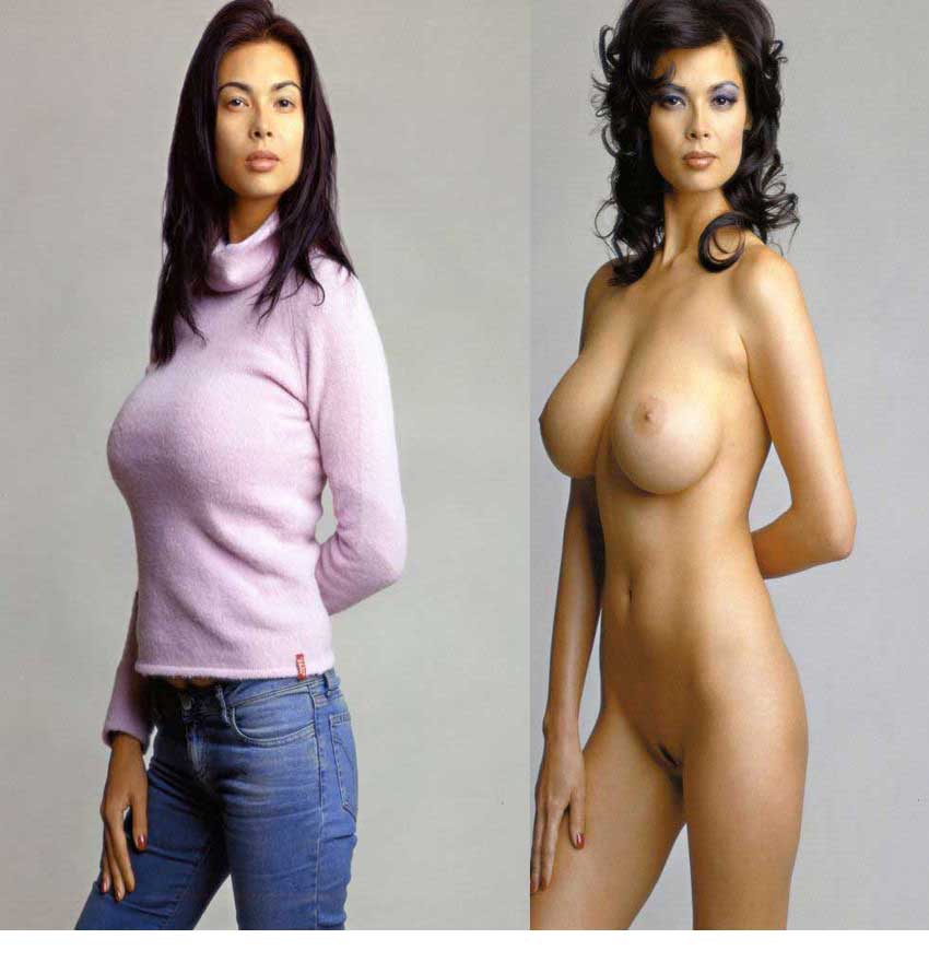 Nude with and without clothes full size