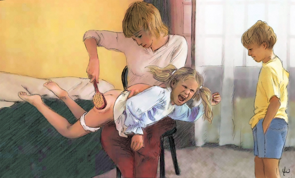 Story lee warner spanking art handprint full size