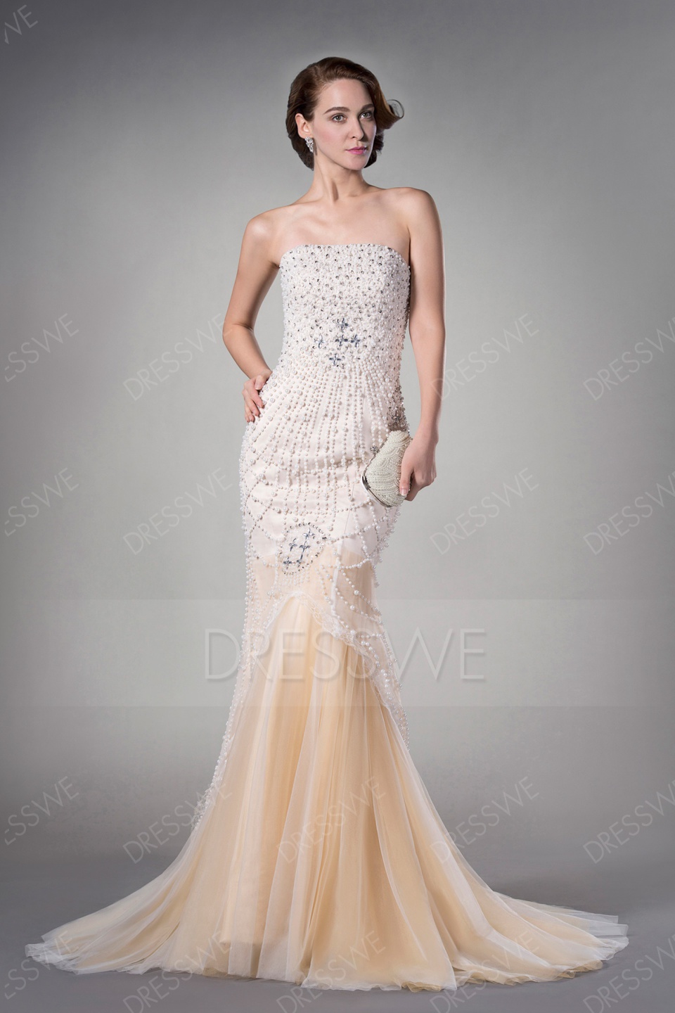 Vintage mermaid evening dress full size