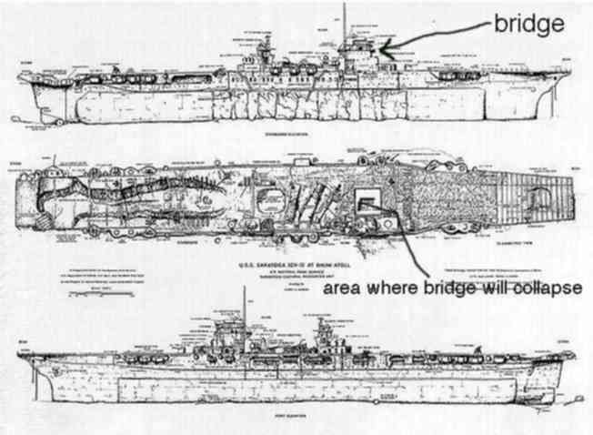 Uss saratoga bikini atoll full size