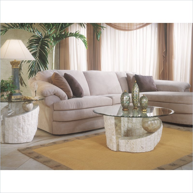 Cocktail and end table glass top full size
